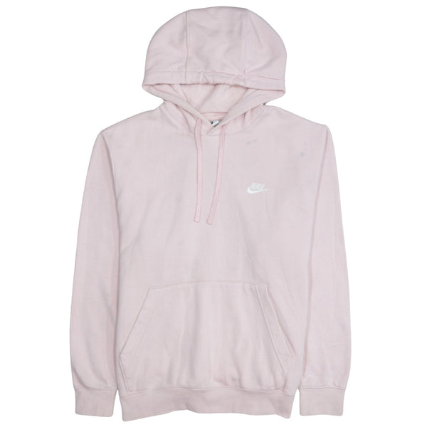 Nike 90's Swoosh Pullover Hoodie Large Pink