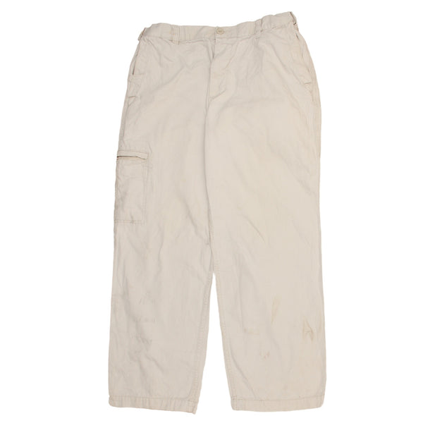 Dockers 90's Straight Leg Baggy Trousers / Pants 34 Beige Cream