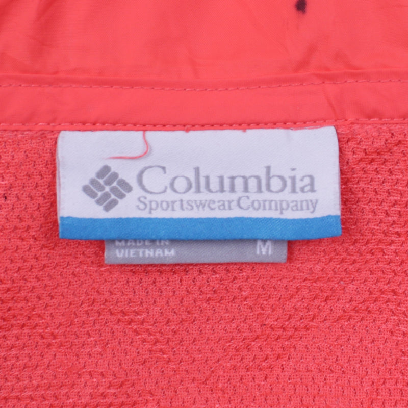 Columbia 90's Hooded Full Zip Up Windbreaker Medium Orange