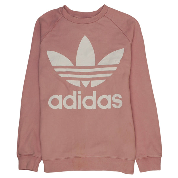 Adidas 90's Pullover Crew Neck Sweatshirt Large (missing sizing label) Pink