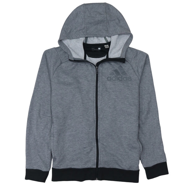 Adidas 90's Lightweight Full Zip Up Hoodie Medium Grey
