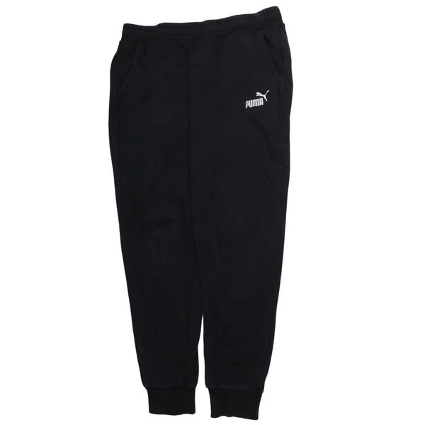 Puma 90's Elasticated Waistband Drawstrings Joggers / Sweatpants XLarge Black