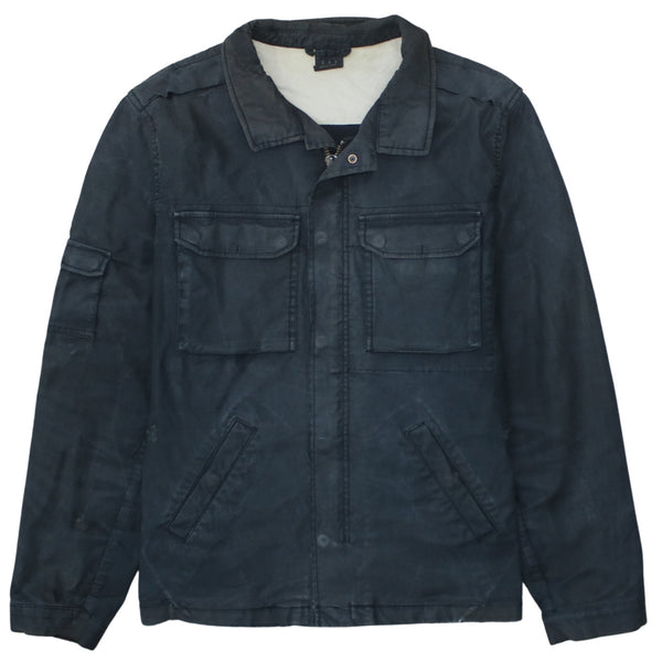 Gap 90's Plain Full Zip Up Windbreaker Large Black