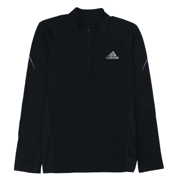 Adidas 90's Lightweight Quarter Zip Sweatshirt Medium Black