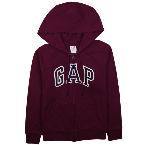 Gap 90's Spellout Full Zip Up Hoodie Small Purple