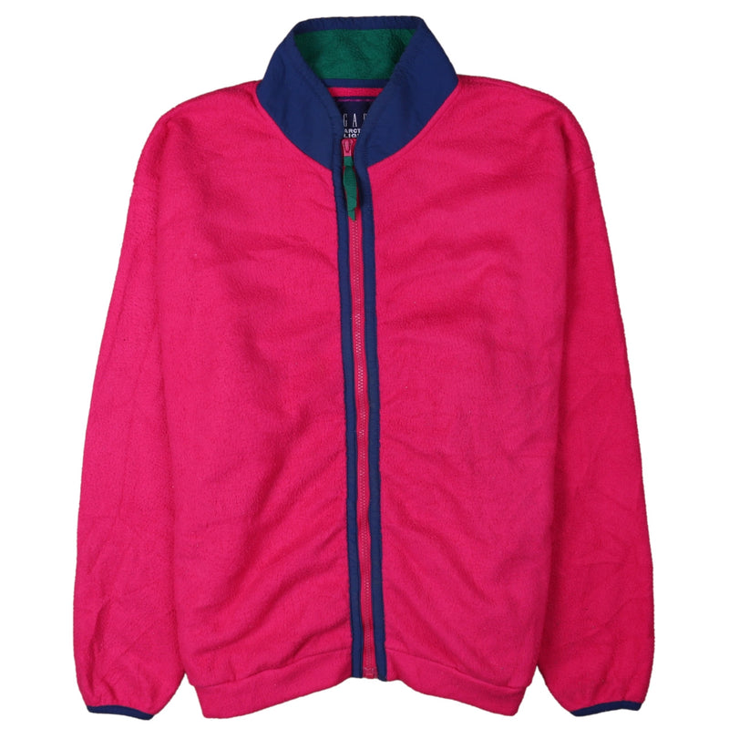 Gap 90's Full Zip Up Fleece Jumper XLarge (missing sizing label) Pink