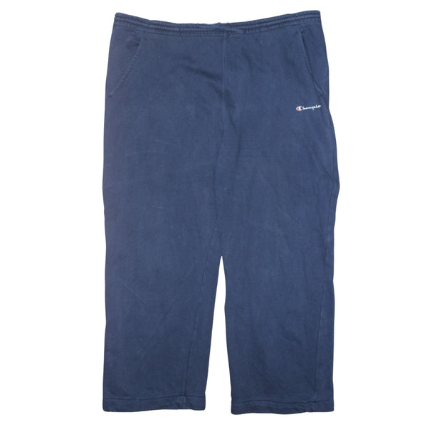 Champion Navy Blue Trousers Men's 2XL Embroidered Logo Elastic Waist Casual Pants