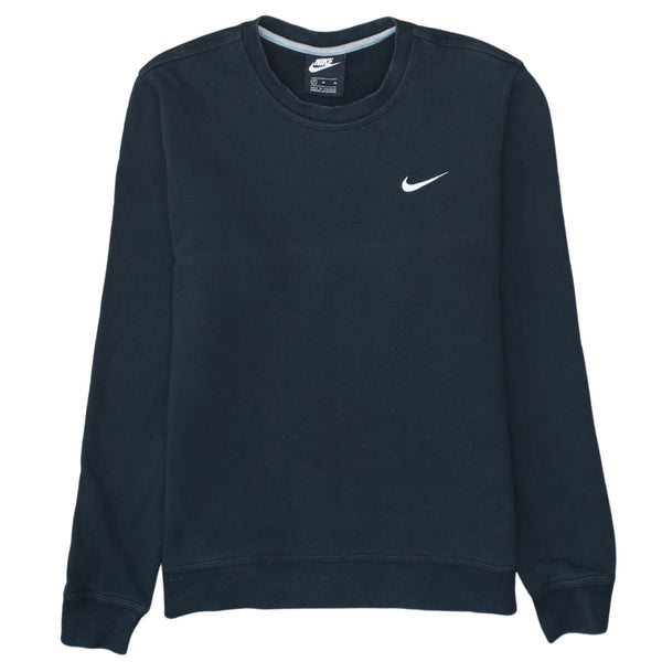 Nike 90's Swoosh Crew Neck Sweatshirt Medium Black