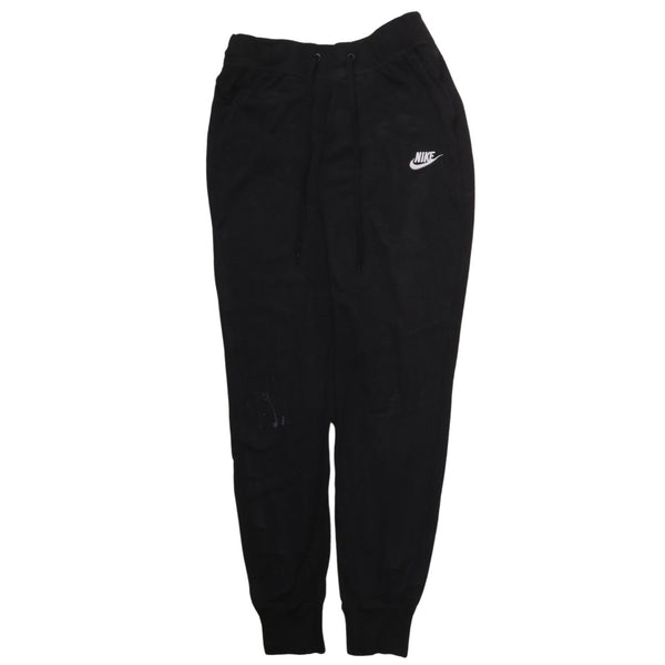 Nike 90's Swoosh Elasticated Waistband Drawstrings Joggers / Sweatpants Small Black