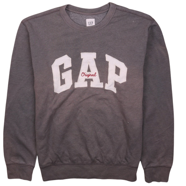 Gap 90's Crew Neck Spellout Sweatshirt Men's XS Grey Vintage