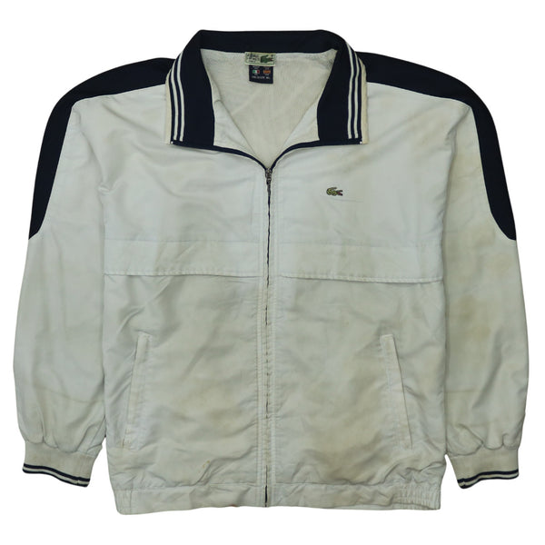 Lacoste 90's Lightweight Full Zip Up Windbreaker XLarge Beige Cream