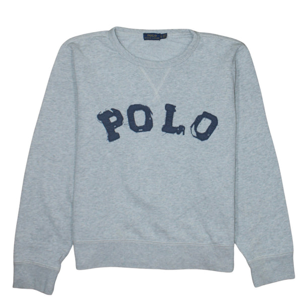 Polo Ralph Lauren 90's Polo Crew Neck Sweatshirt XLarge Grey