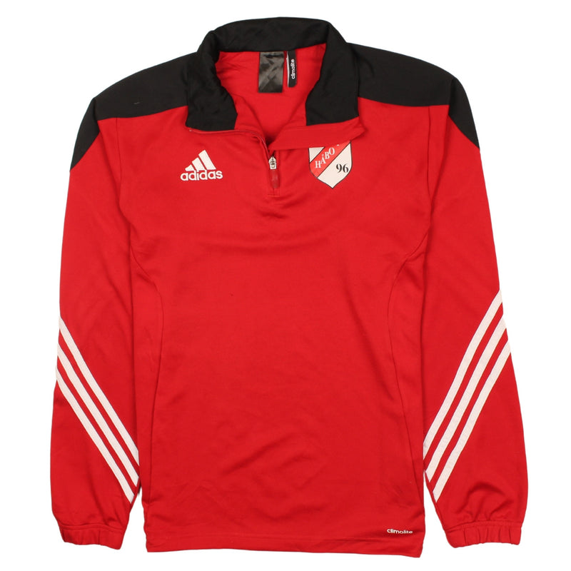Adidas 90's Sportswear Quater Zip Sweatshirt Small Red