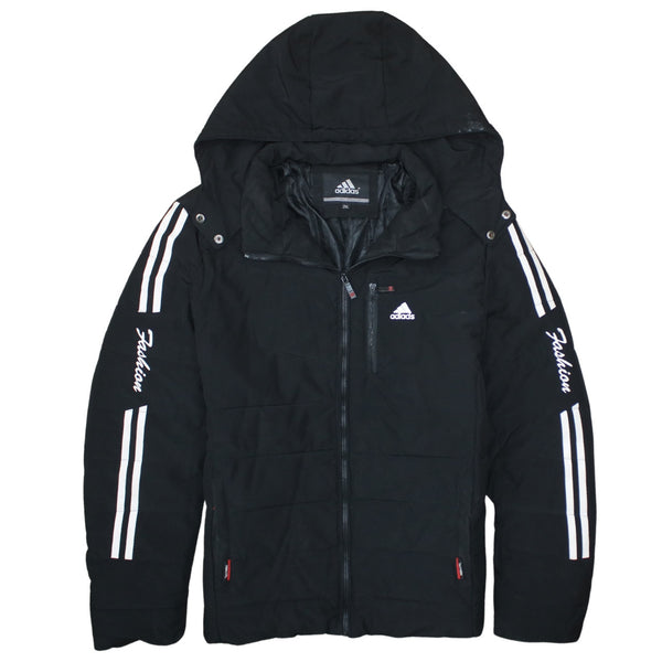 Adidas 90's Hooded Full Zip Up Windbreaker XXLarge (2XL) Black