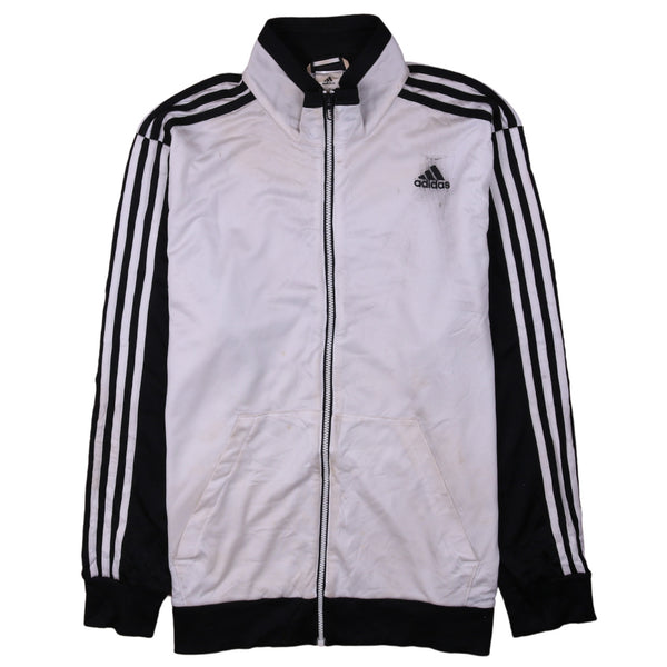 Adidas 90's Sportswear Full Zip Up Sweatshirt XLarge (missing sizing label) White