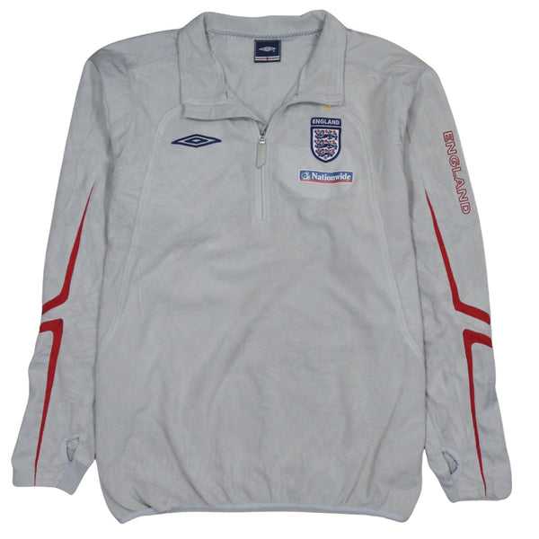 Umbro 90's Lightweight Quarter Zip Sweatshirt XLarge Grey