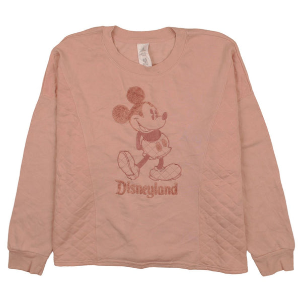 Disney 90's Mickey Mouse Crew Neck Sweatshirt XLarge Pink