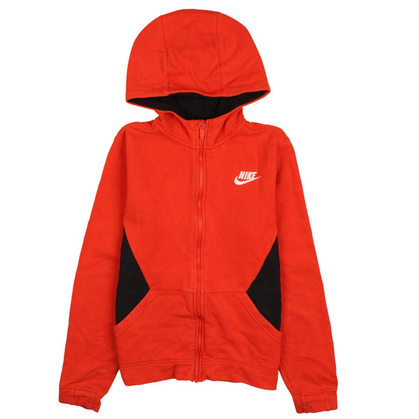 Nike 90's Swoosh Full Zip Up Hoodie XLarge Red