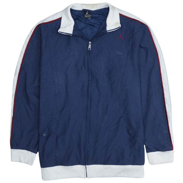 Jordan 90's Navy Blue Windbreaker XLarge Lightweight Full Zip