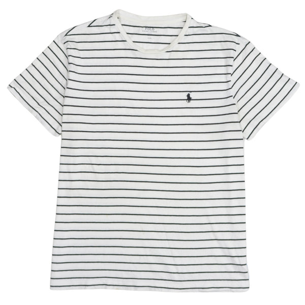 Polo Ralph Lauren 90's Short Sleeves Crew Neck T Shirt Large White