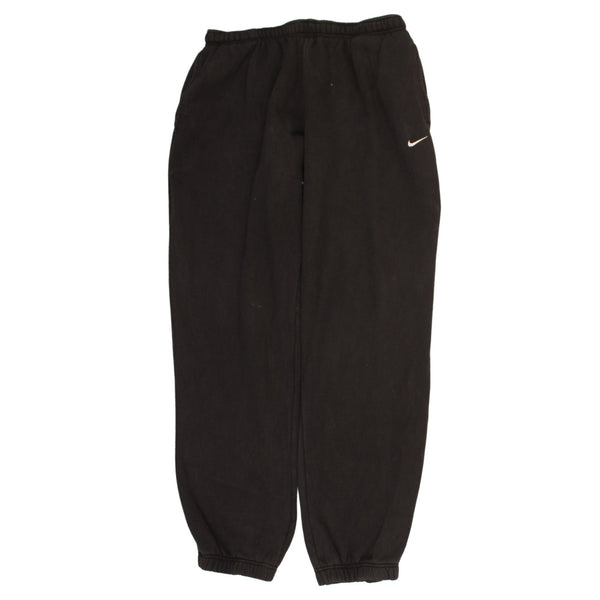 Nike 90's Swoosh Elasticated Waistband Drawstrings Joggers / Sweatpants Large Black