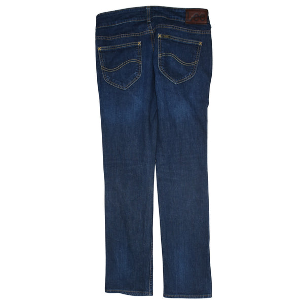 Lee 90's Flat Front Straight Leg Baggy Jeans / Pants 30 Blue