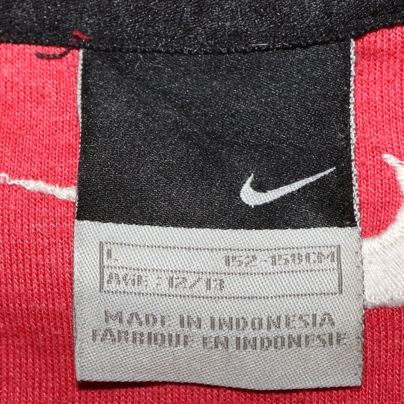 Nike 90's Swoosh Crew Neck Sweatshirt Large Red