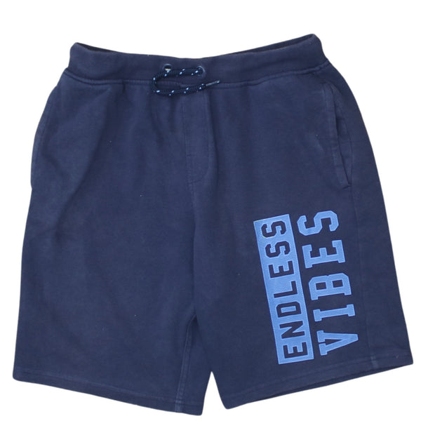 Retro 90's Lightweight Baggy Chino Shorts 24 Navy Blue