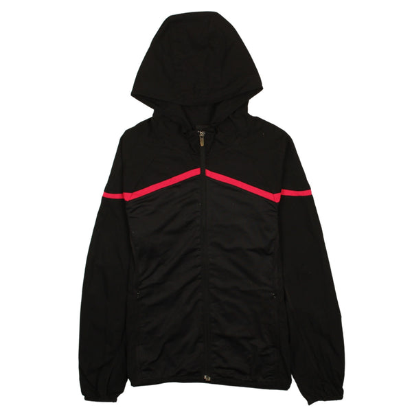 Nike 90's Hooded Full Zip Up Windbreaker XLarge Black