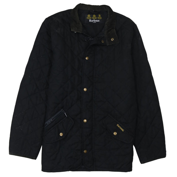 Barbour 90's Heavyweight Full Zip Up Windbreaker Large Black