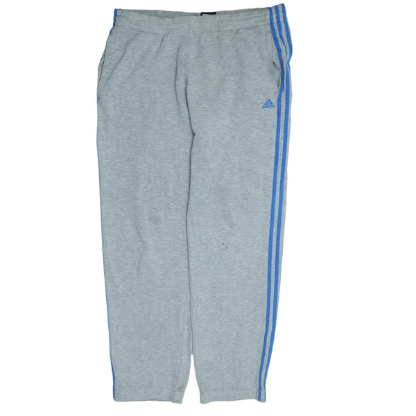 Adidas 90's Tracksuit Elasticated Waistband Drawstrings Joggers / Sweatpants Medium Grey