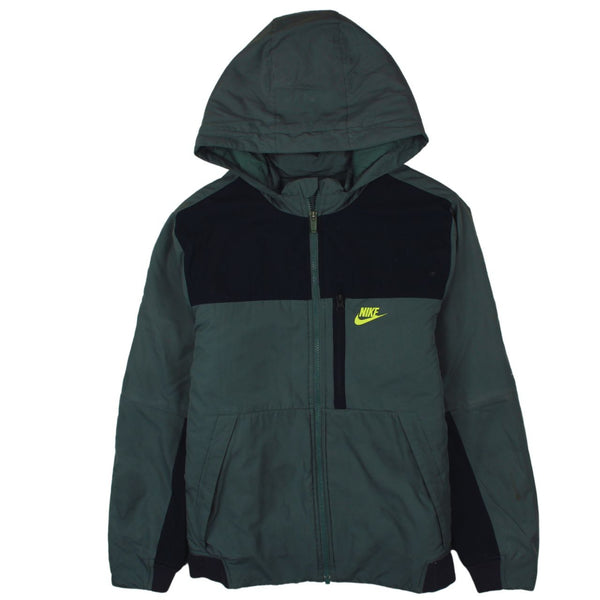 Nike 90's Swoosh Hooded Windbreaker Medium (missing sizing label) Green