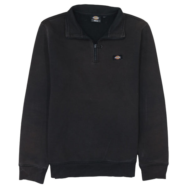 Dickies 90's Lightweight Quarter Zip Sweatshirt Medium Black