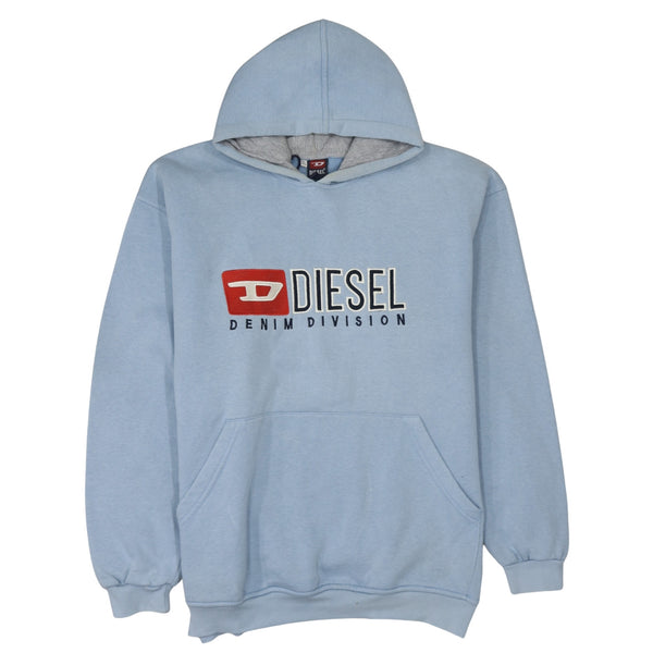 Diesel 90's Spellout Pullover Hoodie XXLarge (2XL) Blue