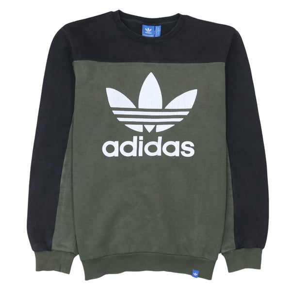 Adidas 90's Spellout Crew Neck Sweatshirt Medium Black