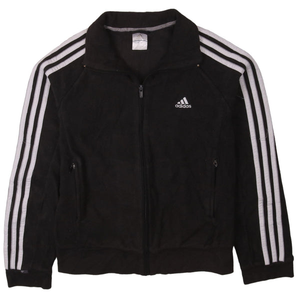 Adidas 90's Hiking Warm Full Zip Up Fleece Jumper Large (missing sizing label) Black