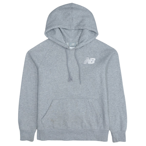 New Balance 90's Grey Drawstring Pockets Pullover Hoodie Medium