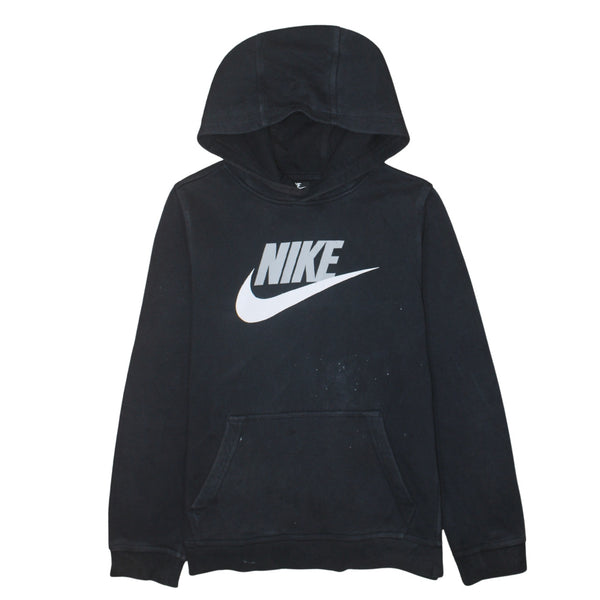 Nike 90's Center Middle Swoosh Pullover Hoodie XLarge Black