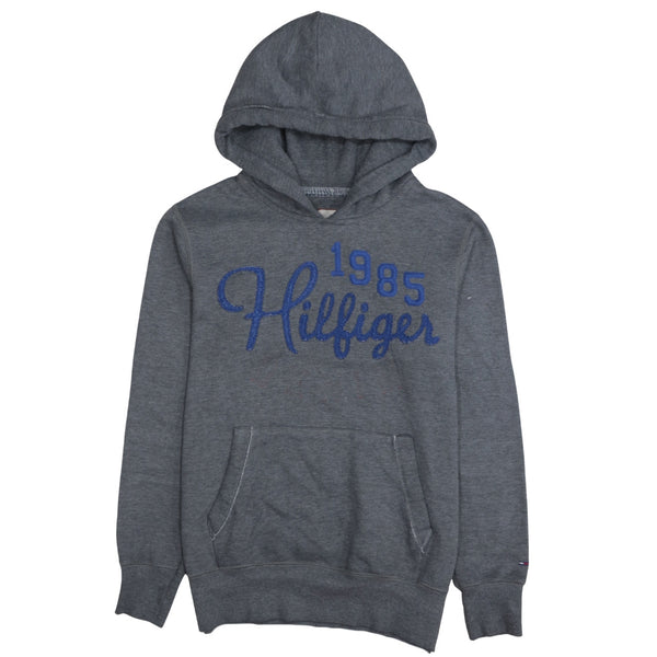 Tommy Hilfiger 90's Hilfiger 1985 Pullover Hoodie XLarge Grey