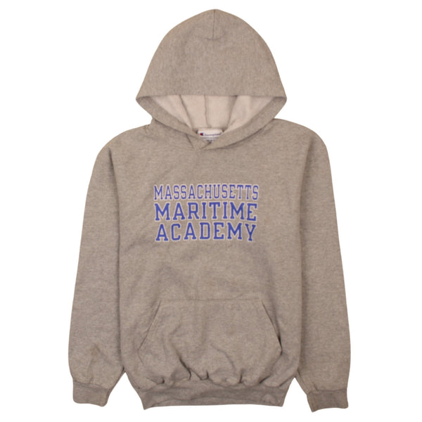 Champion 90's Massachusetts Maritime Academy Pullover Hoodie XLarge Grey