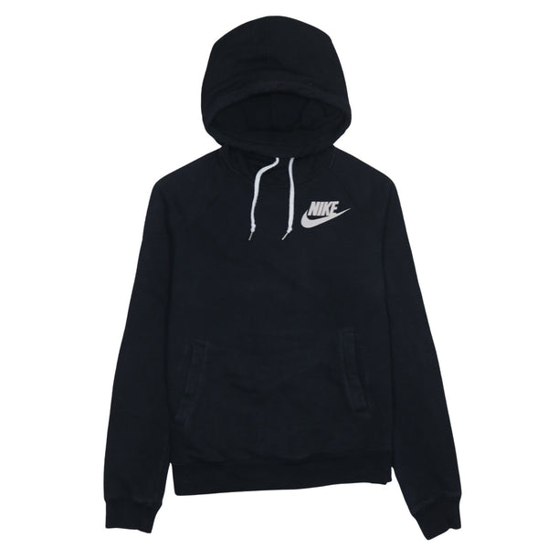 Nike 90's Swoosh Pullover Hoodie Medium Black