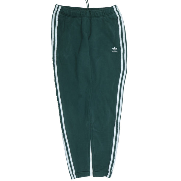 Adidas 90's Elasticated Waistband Drawstrings Joggers / Sweatpants 30 Green