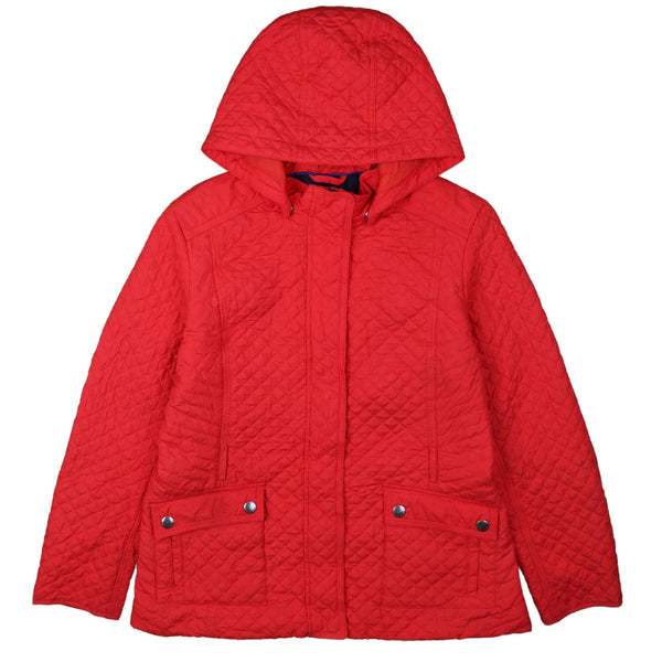 Tommy Hilfiger 90's Hooded Full Zip Up Windbreaker XLarge Red