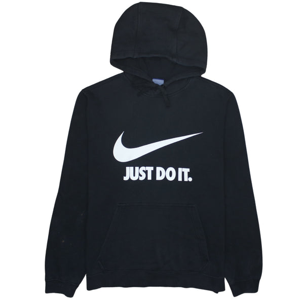 Nike 90's Center Middle Swoosh Pullover Hoodie Medium Black