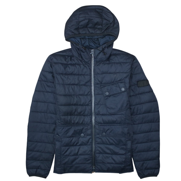 Barbour 90's Lightweight Full Zip Up Puffer Jacket Medium Navy Blue