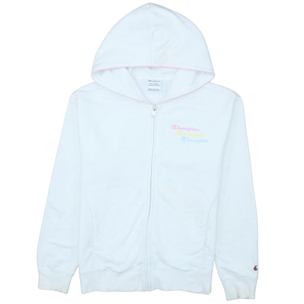 Champion White Crew Neck Sweatshirt 90s - Size M