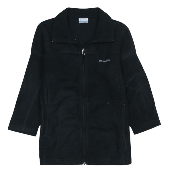 Columbia 90's Hiking Warm Full Zip Up Fleece Jumper Medium Black