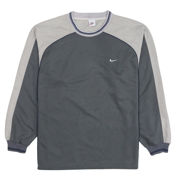 Nike 90's Swoosh Crew Neck Sweatshirt XLarge Grey