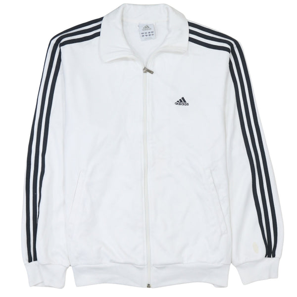 Adidas White T Shirt 00s Y2K - Size M