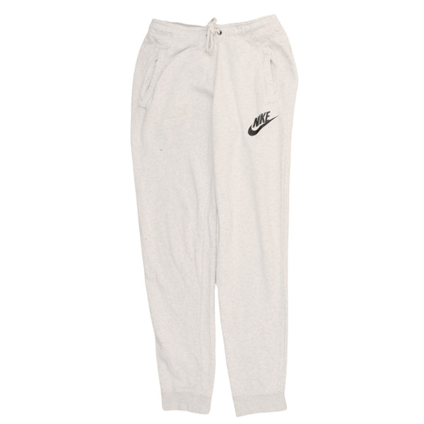 Nike 90's Swoosh Elasticated Waistband Drawstrings Joggers / Sweatpants Small Grey